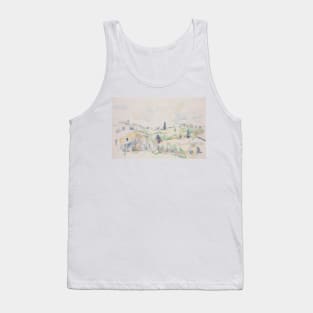 Landscape in Provence by Paul Cezanne Tank Top